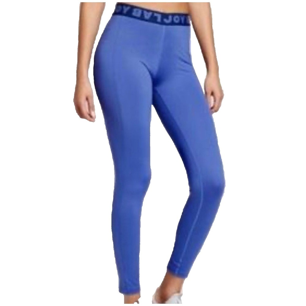 JoyLab Womens Leggings Performance Athletic Yoga Run Gym Royal Blue Stretch Sz S